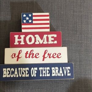 Source Unknown Patriotic Wall Art - Red, White, Blue